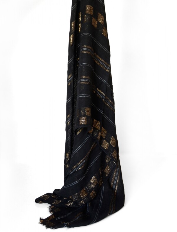Pashmina Lurex NEGRO/DORADO