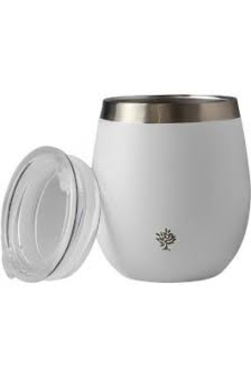 MATE TERRANO ACERO C/ TAPA 130ML BLANCO