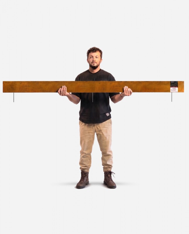 Fleje Separador 10cm x 2.4m - Acero Corten 2mm