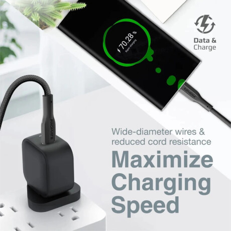 Cable Promate Usb-c A Usb-c 1m Negro Cable Promate Usb-c A Usb-c 1m Negro