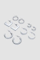 Pack de aros x 5 Plata