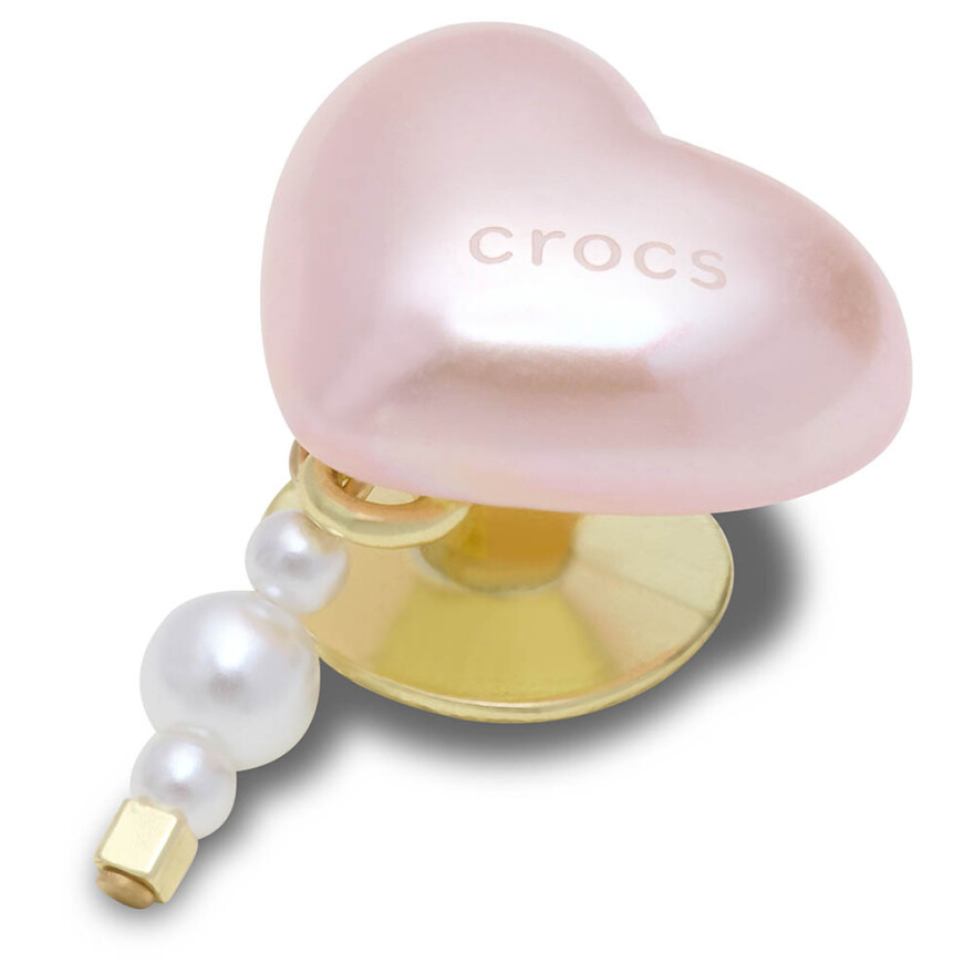 Jibbitz Pink Pearl Heart Multicolor