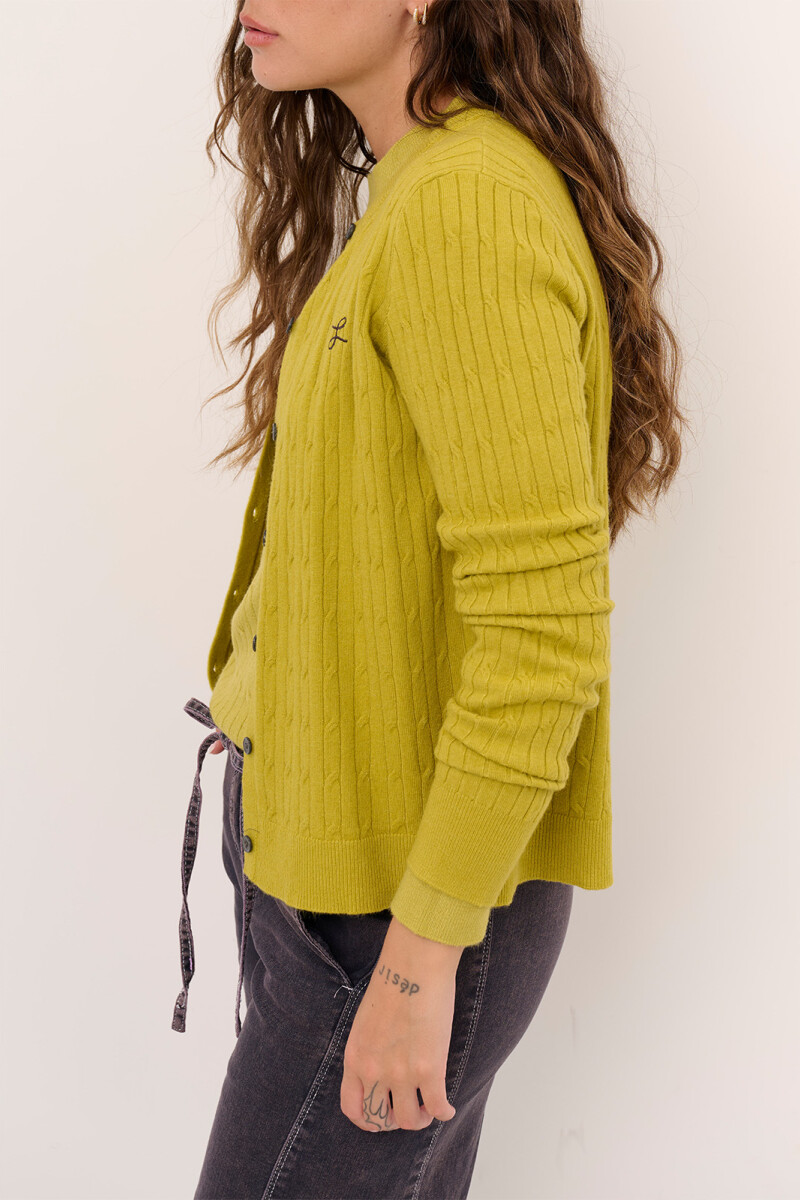 CARDIGAN OCHOS VERDE