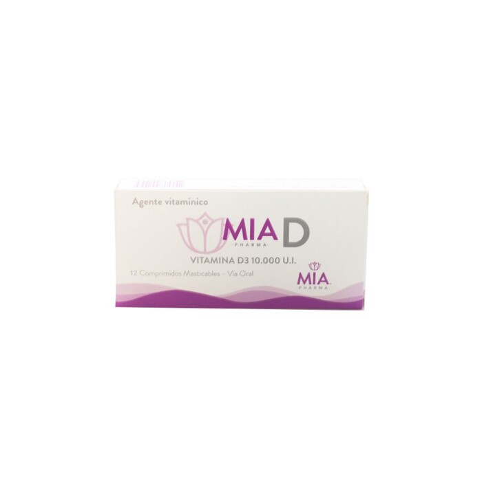 MIAPHARMA D CJ X 12 COMP. MASTIC. única