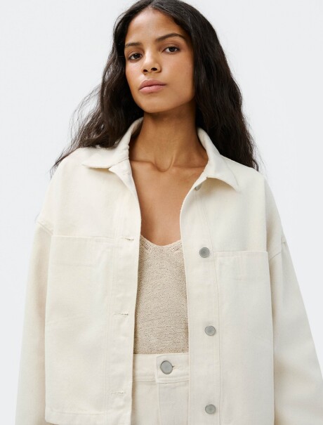 CHAQUETA FEM BEIGE