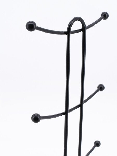 SOPORTE PARA 6 TAZAS NEGRO