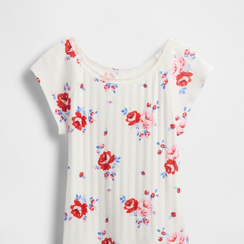 SS POINTELLE LACE TEE_SU25 WHITE FLORAL PRINT