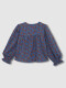 Blusa Estampado Geometrico Azulado