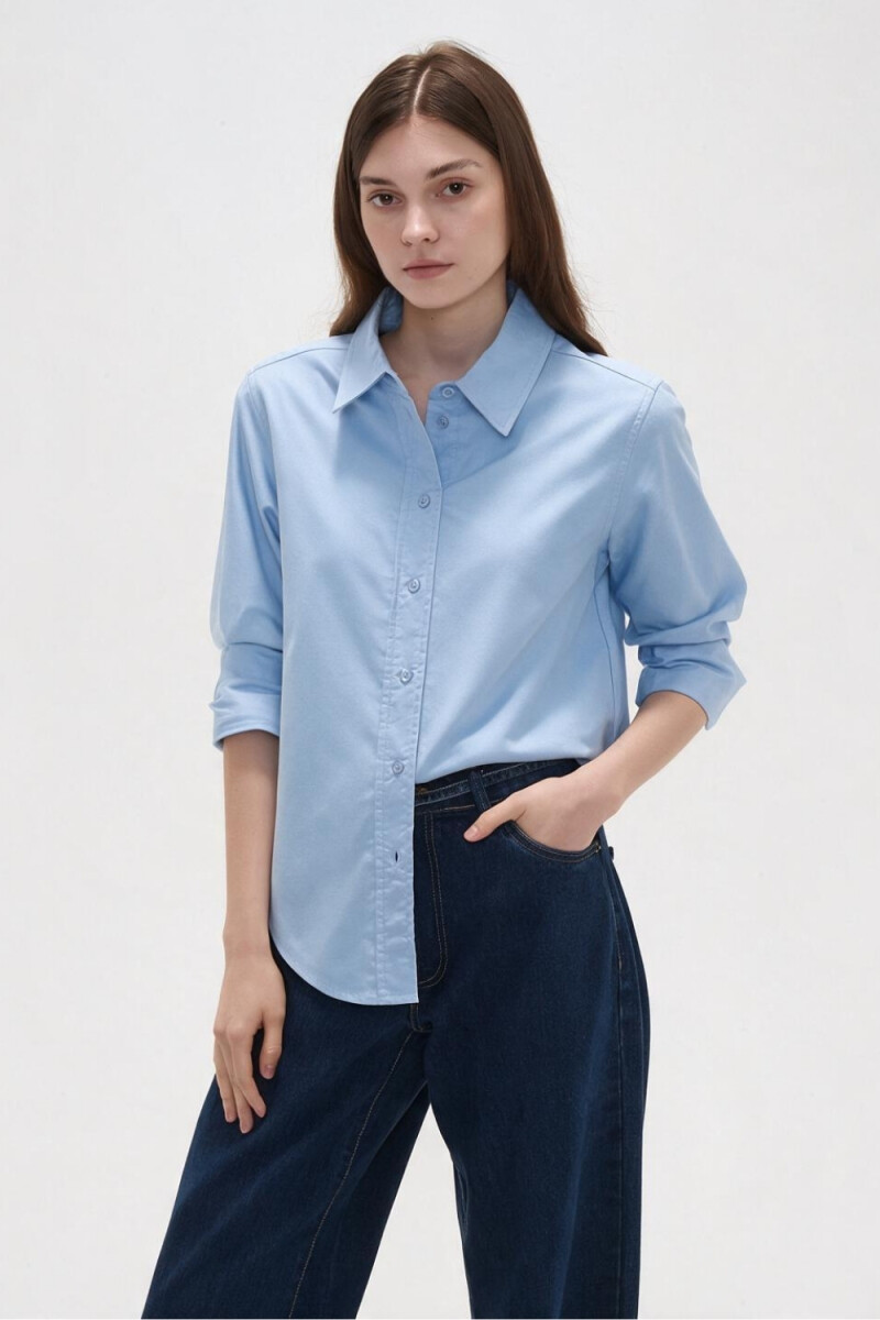 Camisa Rasama - Celeste Claro 