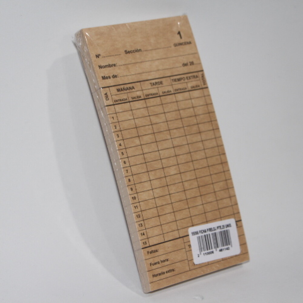 FICHA RELOJ X 25 UNIDADES FICHA RELOJ X 25 UNIDADES