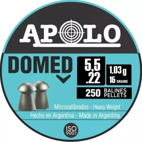 Chumbo Apolo Domed 5,5mm 16 Grains Chumbo Apolo Domed 5,5mm 16 Grains