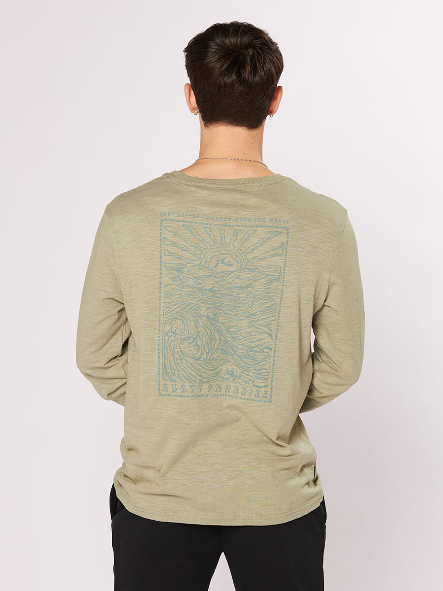 T-SHIRT M/L DAKA RUSTY - Verde Claro 