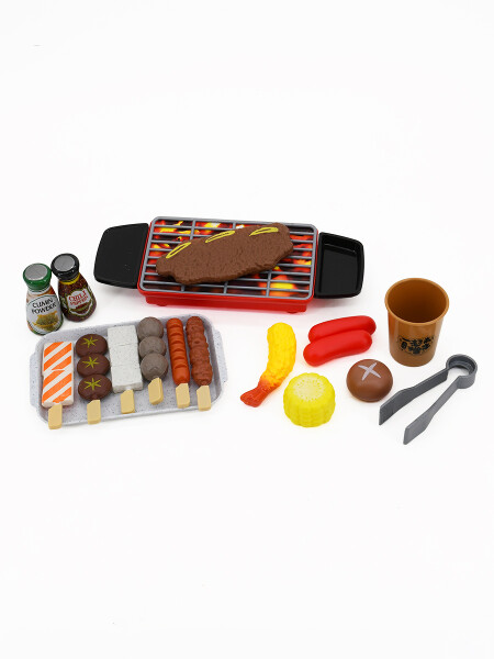 PARRILLA SET CON COMIDA MULTICOLOR