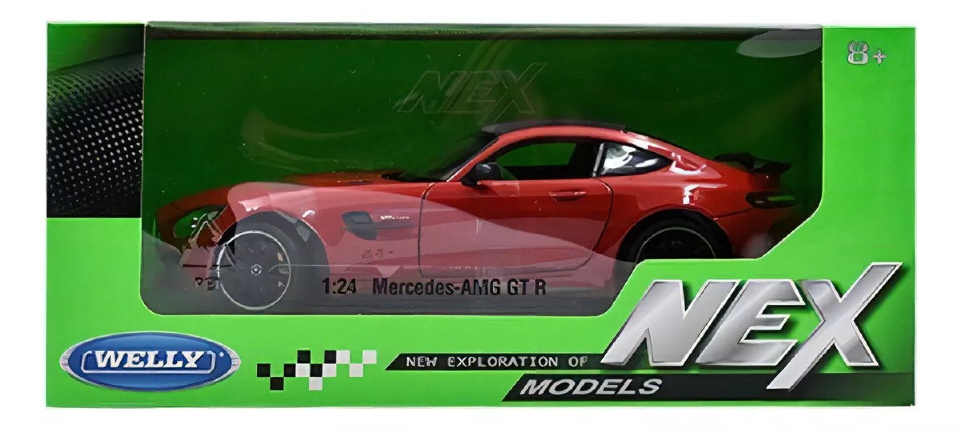 Mercedes Benz Amg Gt R Rojo Welly Nex Escala 1/24 