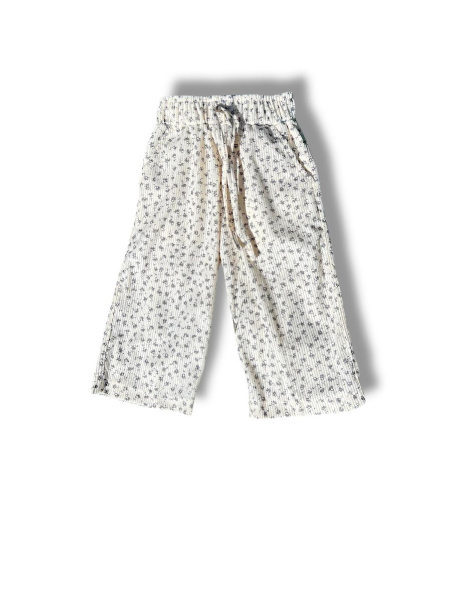 Pantalón Pana Floreado 