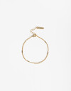 Pulseras Flexibles Metal Pulsera Flexible Bañada En Oro - Dorado