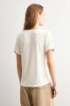 Remera detalle lurex crudo