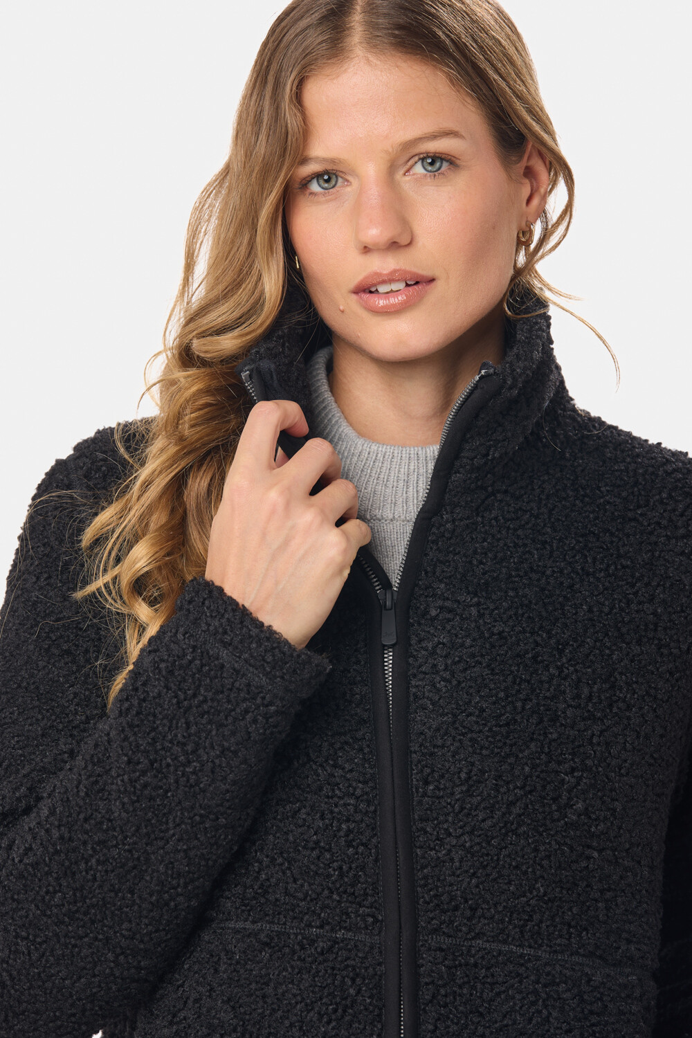 CAMPERA SHERPA Negro