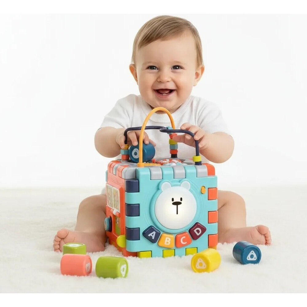 Cubo Actividades Montessori con luz y sonido Cubo Actividades Montessori con luz y sonido