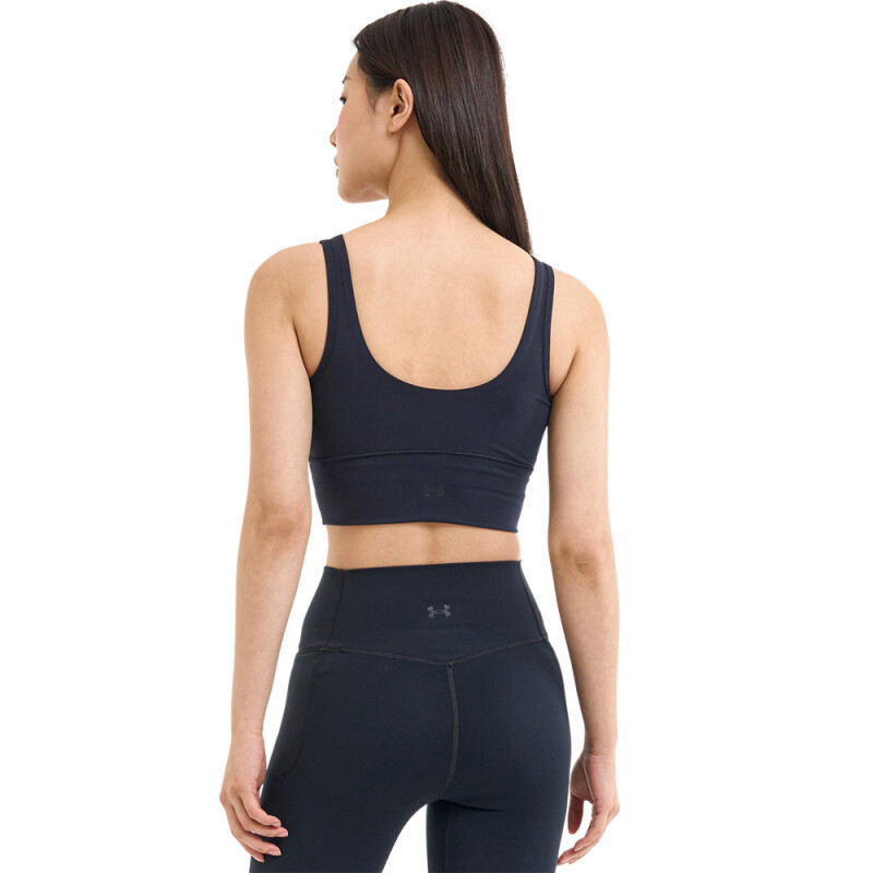 Meridian Fitted Crop Tank-ORG BLK-001