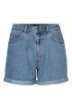 Shorts Jeans Tiro Alto Light Blue Denim