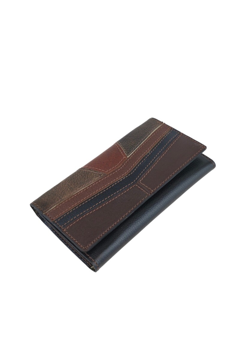 Billetera patchwork 100% cuero opción 2