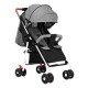 Coche De Paseo Para Bebe 4 Ruedas Chasis Blanco Gris