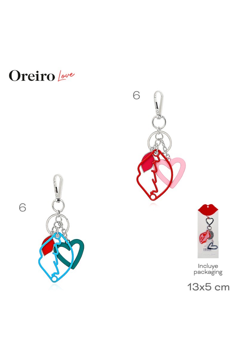 Llaveros Oreiro Rojo