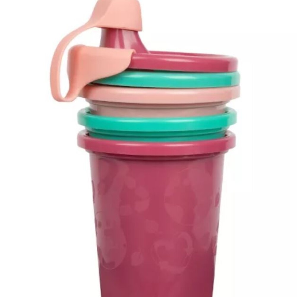 Set 3 Vasos Con Tapa Nena The First Years THE FIRST YEARS SET 3 VASOS CON TAPA NENA