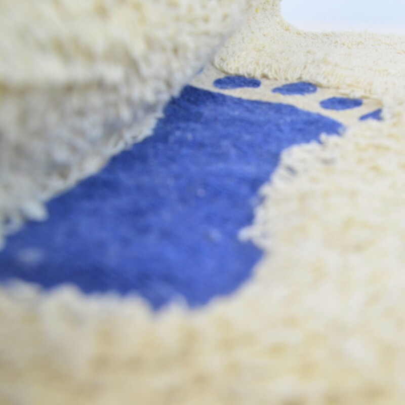 Alfombra 40x60cm AZUL Y BLANCO