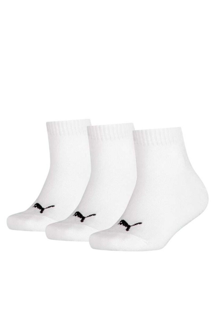 MEDIAS PUMA 3 PACK KIDS QUARTER Blanco
