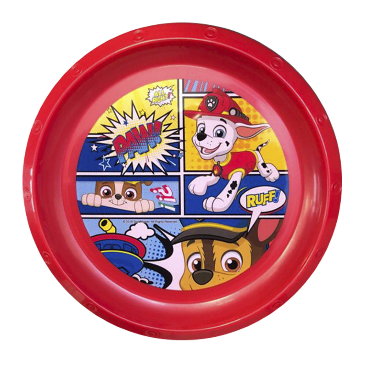Bowl Plástico Paw Patrol 17 cm - CHASE Y MARSHALL 