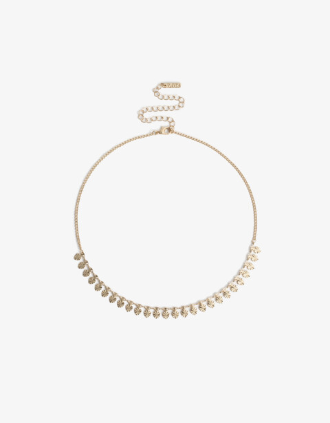 Chokers Metal Choker Corazones - Dorado Plata Cepillada