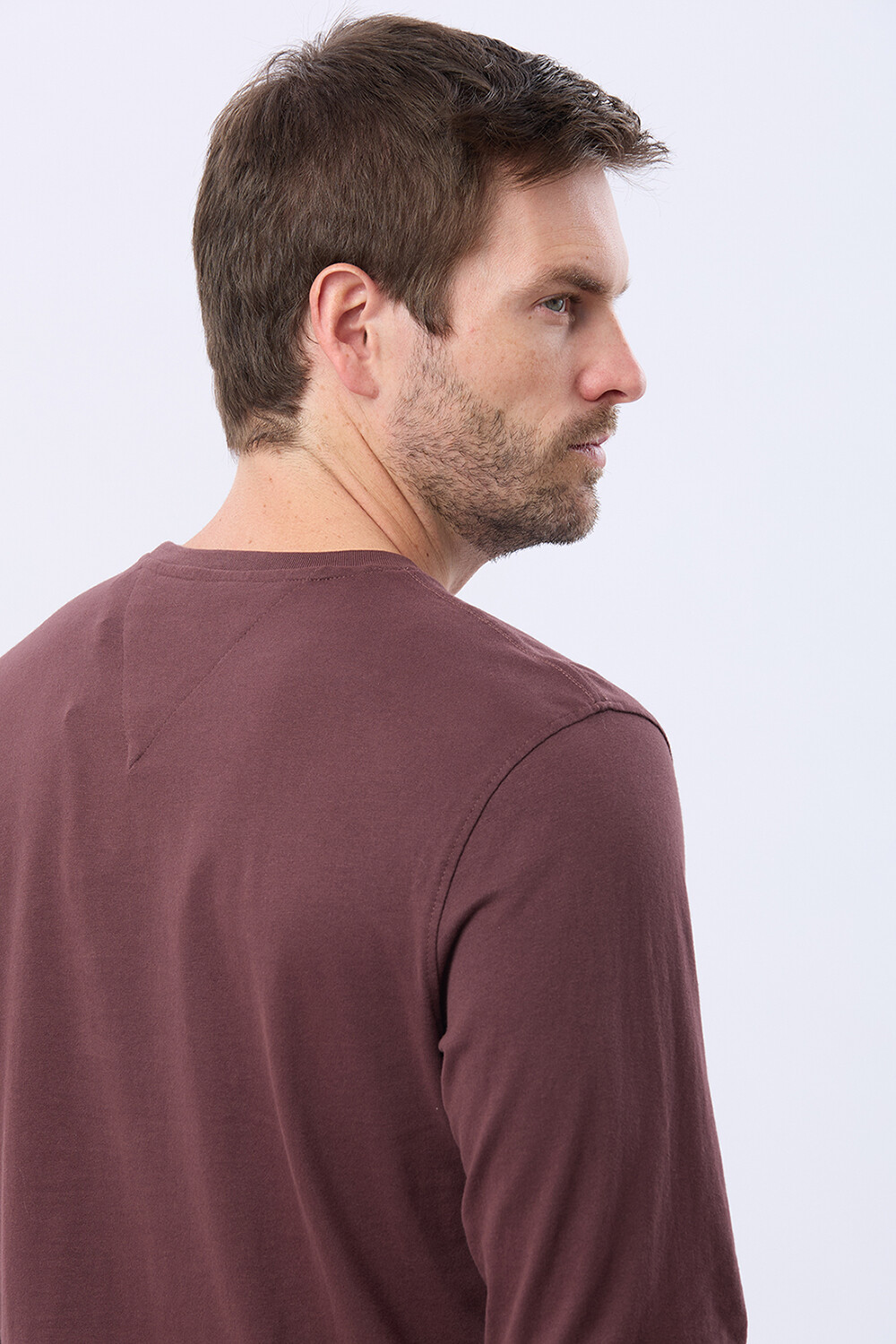 REMERA LISA DE ALGODÓN Bordo