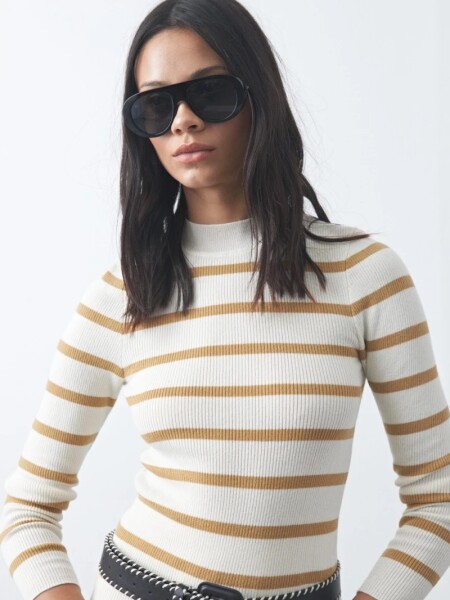 POLERA D.CASSIN TRINAS CRUDO