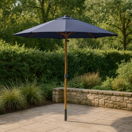 SOMBRILLA ALUMINIO 2.75M ALUMINIO AZUL LINWOOD