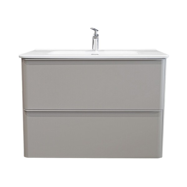 MUEBLE DE BAÑO DAI 80 CM ARENA MATE CON MESADA Mueble De Baño Dai 80 Cm Arena Mate Con Mesada