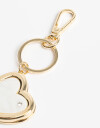 Llavero Metal Llavero Y Bag Charm De Corazón Relicario - Combinacion Bicolor