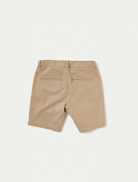 BERMUDA BÁSICA INFANTIL BEIGE