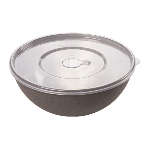 Bowl Plástico Gourmet con Tapa 1.4 L GRIS