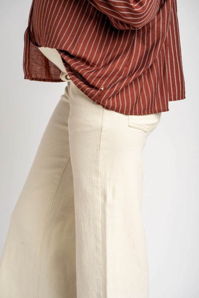Jean Lemon Mama Flare Wide Leg Nacar