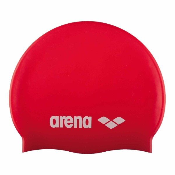 Gorra De Natación Para Niños Arena Classic Silicone Junior Cap Rojo