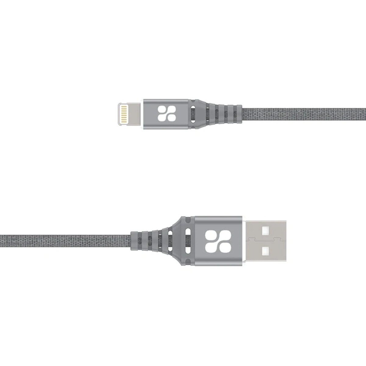 Cable para Iphone Datos y Carga Rápida 2Mt Promate NerveLink-i2 - Gris 