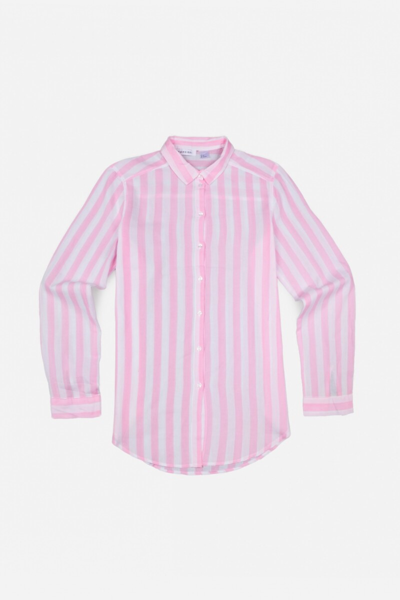 Blusa oversize rayada - ROSA 