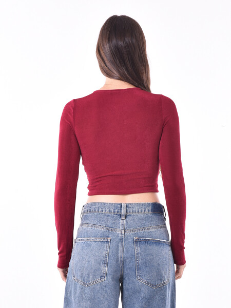 REMERA NULA BORDEAUX
