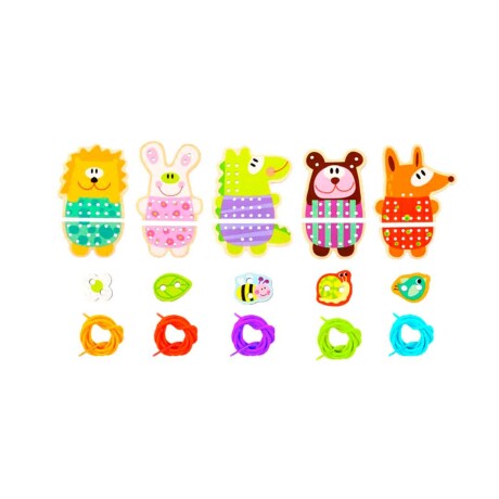 Juego Animales de Cordones Tooky Toy 5 en 1 001