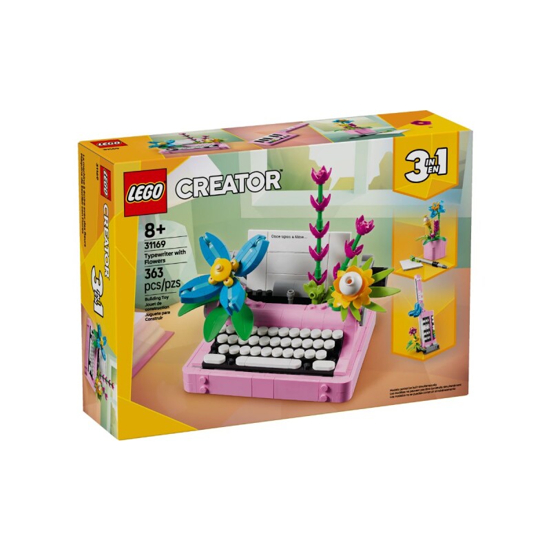 Lego Creator Maquina de escribir c/flores 3 EN 1 Lego Creator Maquina de escribir c/flores 3 EN 1