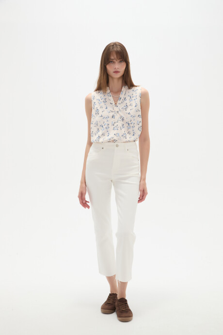 Pantalon Vilehada Marfil / Off White