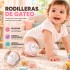 Rodilleras Gateo Bebé X2 Acolchadas Antigolpes C/ Diseños Rosa