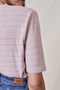 Remera Texturada Rosa